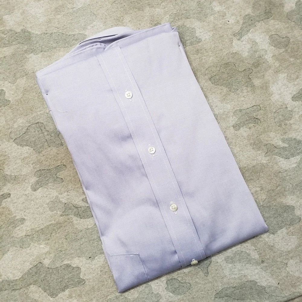 Van‎ Heusen Shirt Mens 15 1/2 Blue Pockets Long Sleeve Button-Up NWT